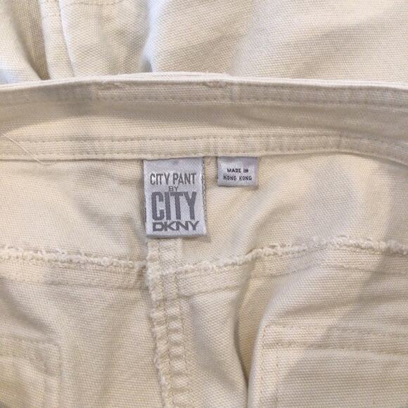 DKNY City Pant Mid Rise Cropped Straight Leg Carpenter Pants size 12 - Picture 5 of 6